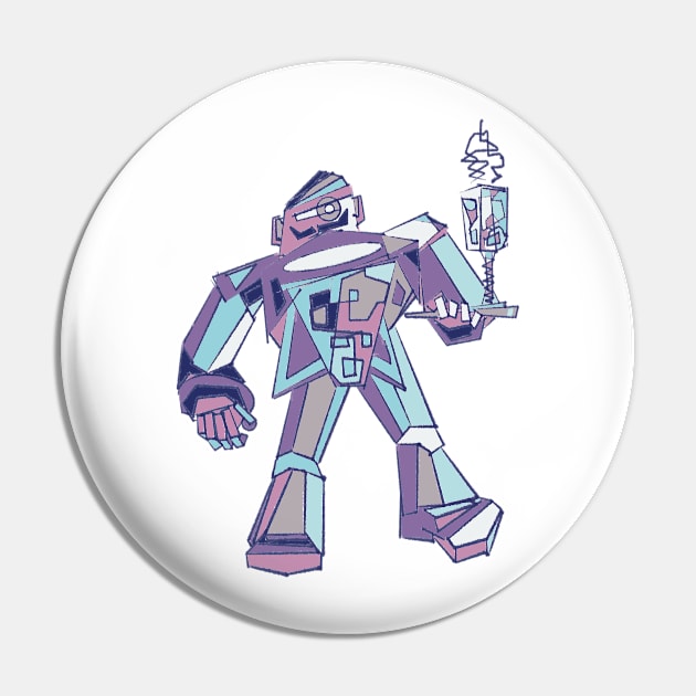 Robo Waiter Pin by Nigh-designs