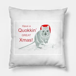 Have a Quokkin' Great Xmas! Pillow