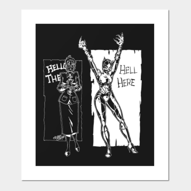 Hello There Hell Here Catwoman 2 Batman Posters And Art Prints Teepublic