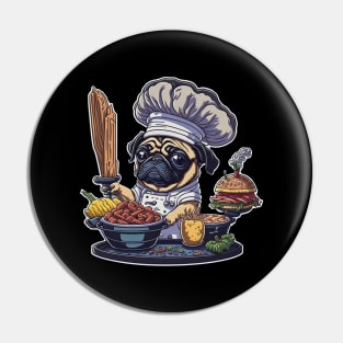 Pug in the kitchen Pin