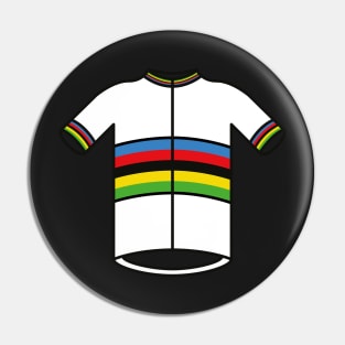 World Champs Cycling Jersey Pattern Pin