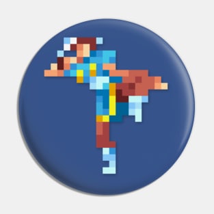 Chun Li low-res pixelart Pin