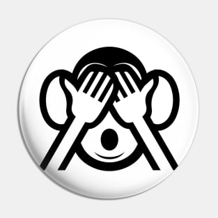 3 Wise Monkeys Mizaru 見ざる See NO Evil Emoji Pin