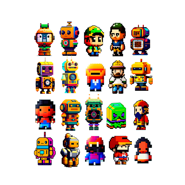 Creative Pixel Dolls by enyeniarts