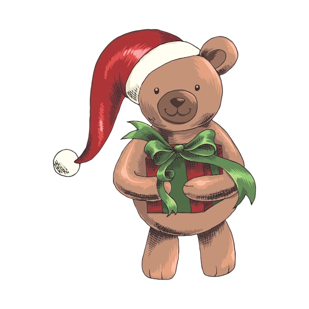 Christmas bear children motive Christmas presents by Foxxy Merch