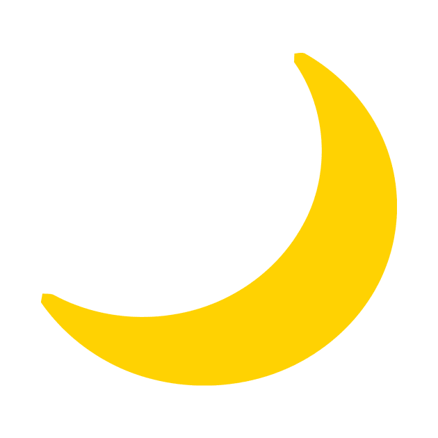 Yellow Moon Crescent Emoticon by AnotherOne