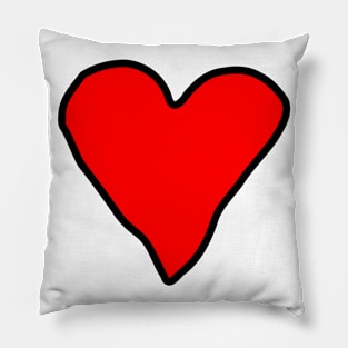 Red Love Heart - Great Gift for Girlfriend and Wife Pillow