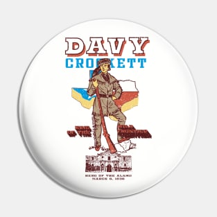 Davy Crockett Texas Alamo Cowboy Vintage Souvenir Pin