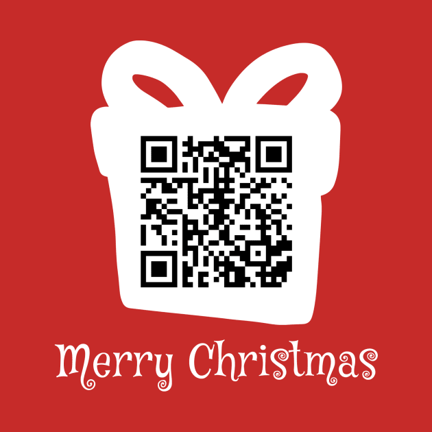 QR Rick Rolled - Christmas - White by marcusmattingly