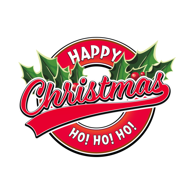 happy christmas ho ho ho logo. by nickemporium1