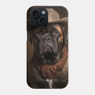 Cowboy Dog - Mastiff Phone Case