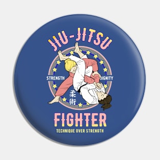 Jiu Jitsu Girl Fighter Pin