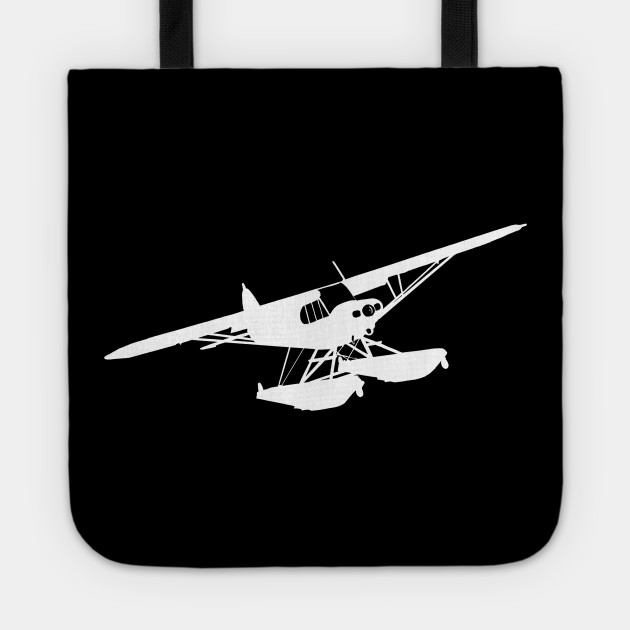 Piper Super Cub On Floats Silhouette Piper Cub Tote Teepublic