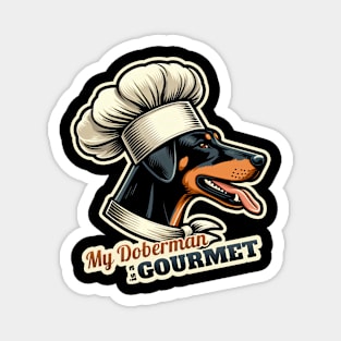 Chef Doberman Magnet