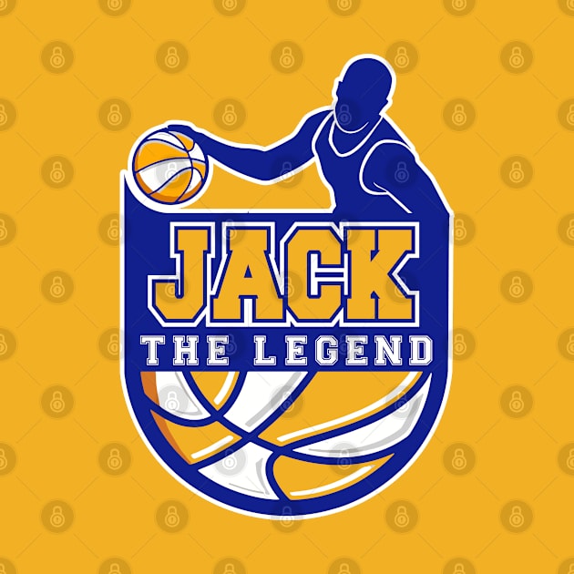 Jack The Legend Basketball Custom Player Your Name by Baseball Your Name