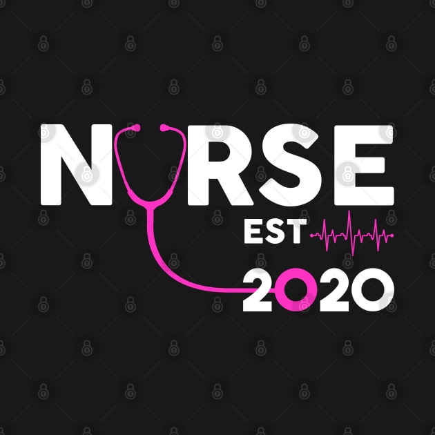 Nurse Est 2020 by Hannah's Bear Tees