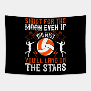 Shoot For The Moon, Even If You Miss. You'll Land On The Stars Tapestry