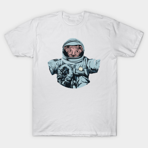 Sphynx Cat Space Suit Feline Kitty Breed Domestic Pet Humor