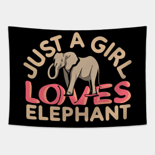 just a girl who loves Sumatran Elephant Tapestry