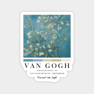 Vincent Van Gogh Almond Blossom, Famous Painting, Exhibition Wall Art Magnet