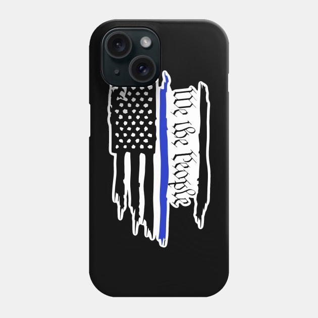 Thin Blue Line Phone Case by Busy Biegz