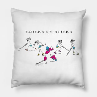 Hockey - Chicks with Sticks Pillow