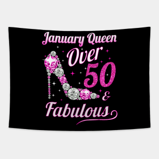 Women January Queen Over 50 _ Fabulous Tapestry