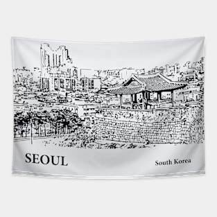 Seoul - South Korea Tapestry