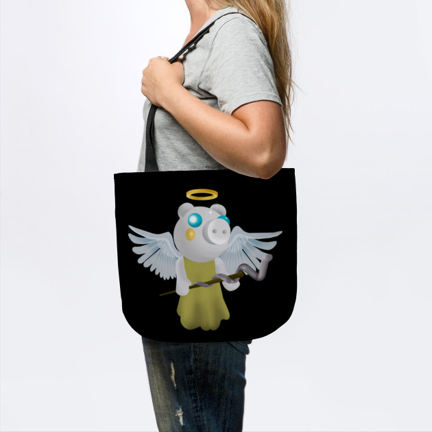 Piggy Roblox Piggy Angel Roblox Game Tote Teepublic Au - angel die roblox