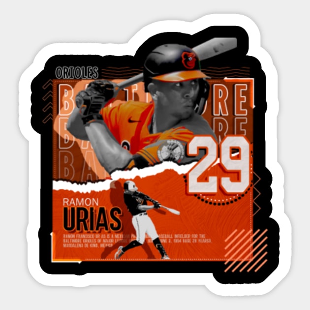 Ramon Urias baseball Paper Poster Orioles 5 - Ramon Urias Mlb Baseball -  Sticker