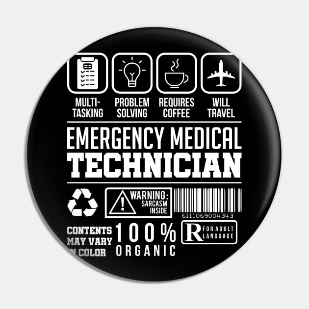 EMT Emergency medical technician Pin by Caskara