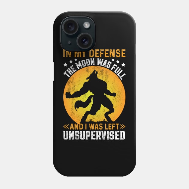 Werewolf, Unsupervised Phone Case by KennefRiggles