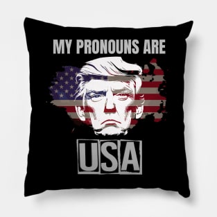 My Pronouns Are USA Pillow