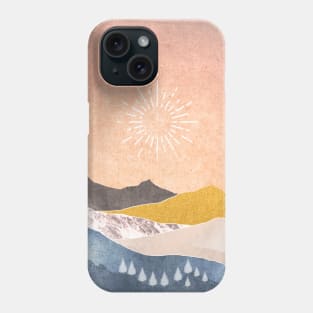 Sun in the Mountains Phone Case