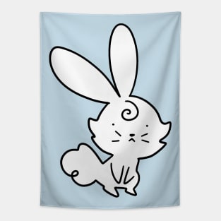 Cute White Bunny Tapestry