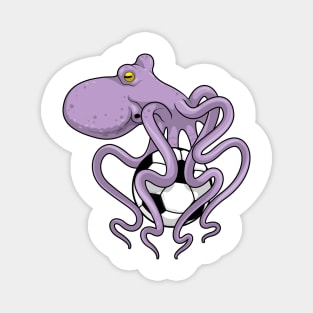 Octopus Soccer player Soccer Magnet