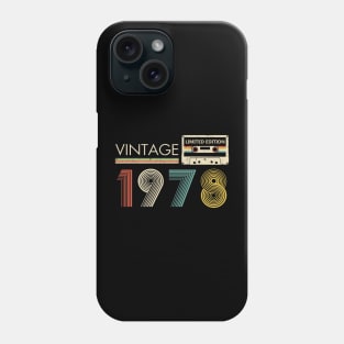 Vintage 1978 Limited Edition Cassette 45th Birthday Phone Case