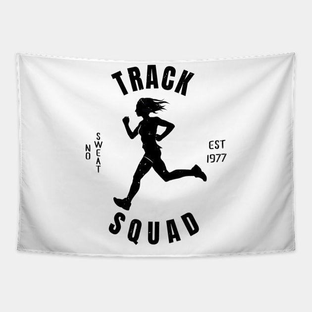 Womens Athletics Track Squad Girl Athlete Gift Tapestry by atomguy