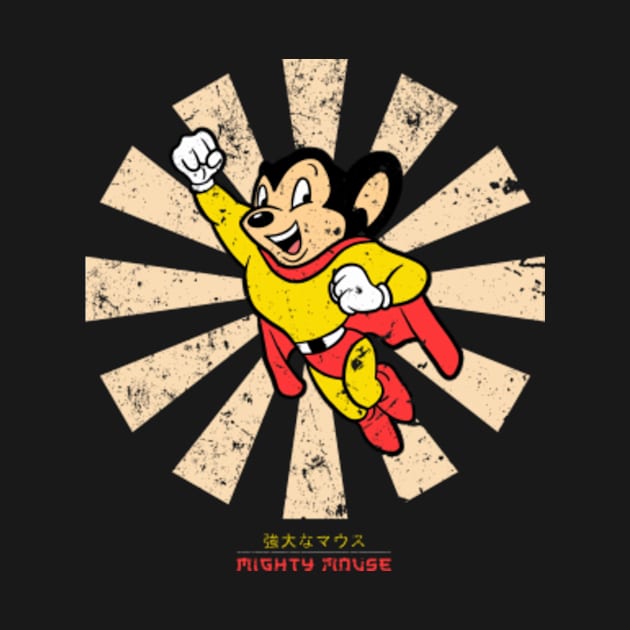 Mighty Mouse Retro Japanese by Nova5