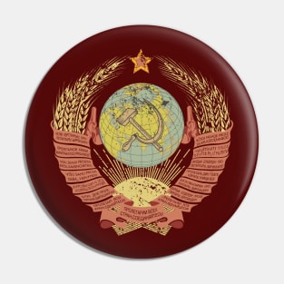 USSR Retro Coat of Arms Pin