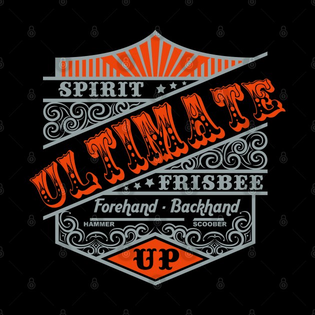 Ultimate Frisbee Orange by CTShirts