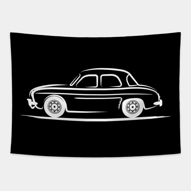 Renault Dauphine White Tapestry by PauHanaDesign