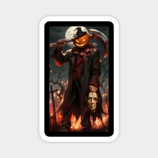 Horror Pumpkin Scream Magnet