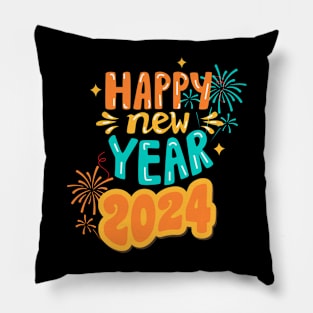 Happy New Year 2024 Pillow