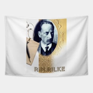 Rilke Collage Portrait Tapestry