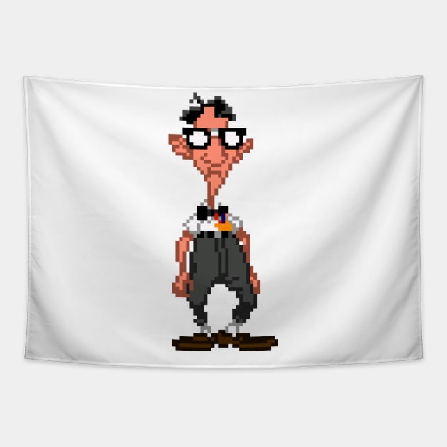 Day of the Tentacle - Bernard Tapestry by goatboyjr