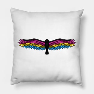 Fly With Pride, Raven Series - Pansexual Pillow