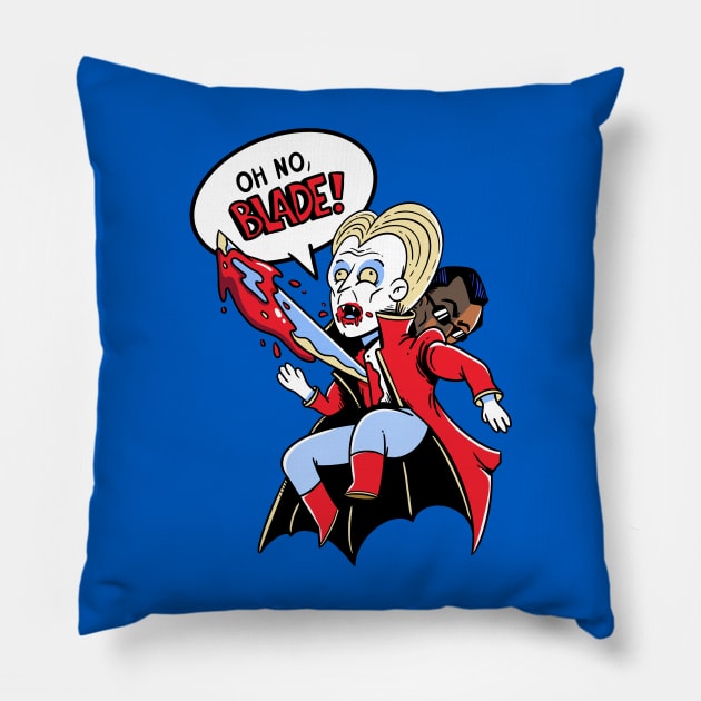 Oh no, BLADE! Pillow by LAckas