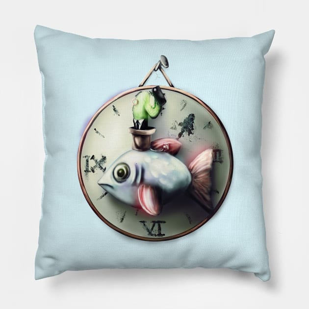 A Well Dressed Cactus Riding a Fish Pillow by AtomicBanana