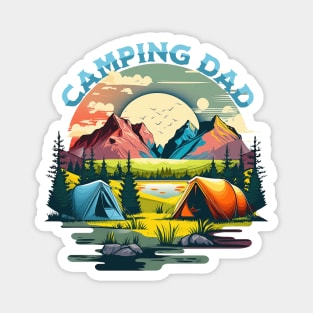 Camping Dad Magnet